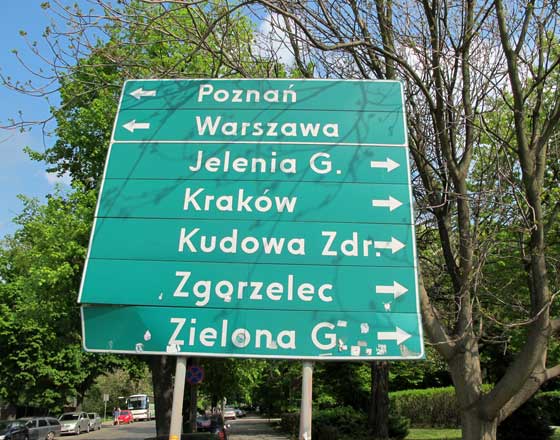 Getting around Poland.
