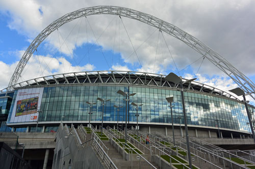 Wembley Stadium, London.