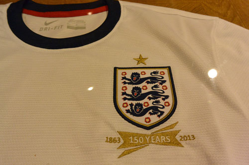 New England Kit, Wembley Stadium, London.
