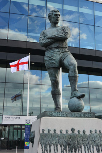 Bobby Moore, Wembley Stadium, London.