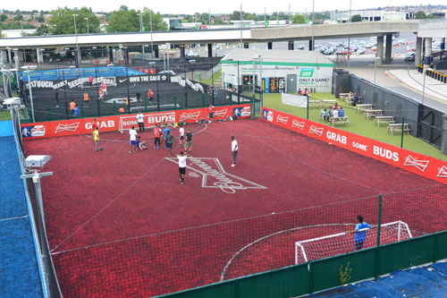 Practice pitches at Wembley Stadium, London.