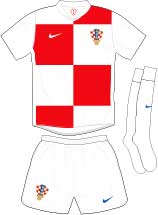 Croatia team jersey kit 1 (c) Soccerphile.