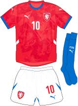 Czechia team jersey kit 1 (c) Soccerphile.