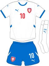 Czechia team jersey kit 2 (c) Soccerphile.