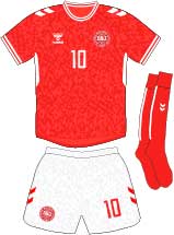Denmark team jersey kit 1 (c) Soccerphile.