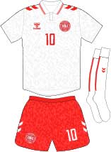 Denmark team jersey kit 2 (c) Soccerphile.