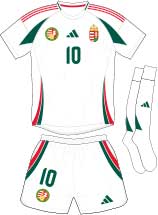 Hungary team jersey kit 2 (c) Soccerphile.
