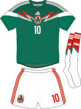 Mexico team jersey kit 1 (c) Soccerphile.