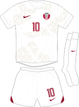Qatar team jersey kit 2 (c) Soccerphile.