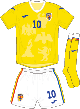 Romania team jersey kit 1 (c) Soccerphile.