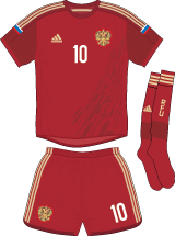 Russia team jersey kit 1 (c) Soccerphile.