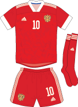 Russia team jersey kit 1 (c) Soccerphile.