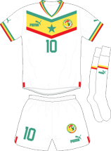 Senegal team jersey kit 1 (c) Soccerphile.