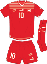 Switzerland team jersey kit 1 (c) Soccerphile.