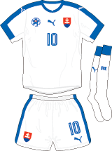 Slovakia team jersey kit 1 (c) Soccerphile.