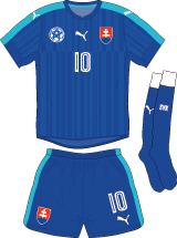Slovakia team jersey kit 1 (c) Soccerphile.