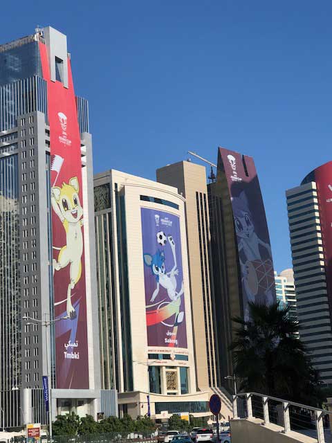 Downtown Doha.