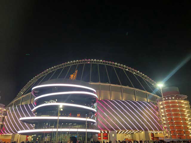 Qatar v China at Khalifa International Stadium.