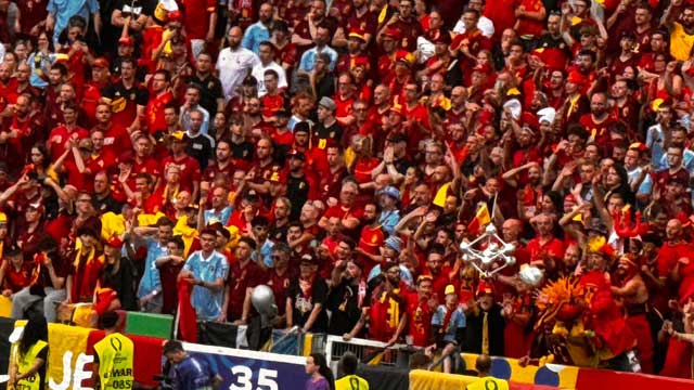 Belgium v Ukraine in Stuttgart.