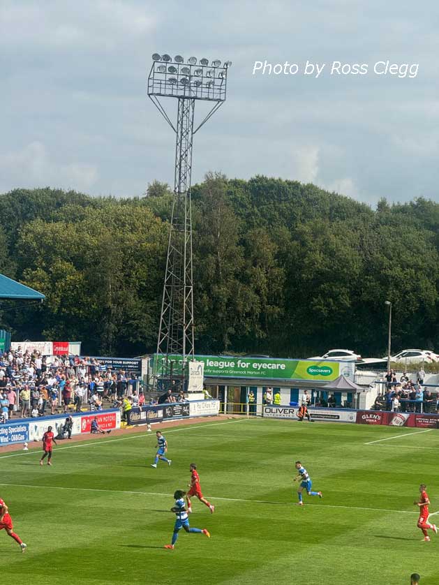 The stadium is the home of Greenock Morton FC established 1874.