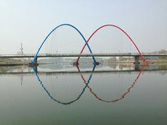 Daejeon bridge, Korea.