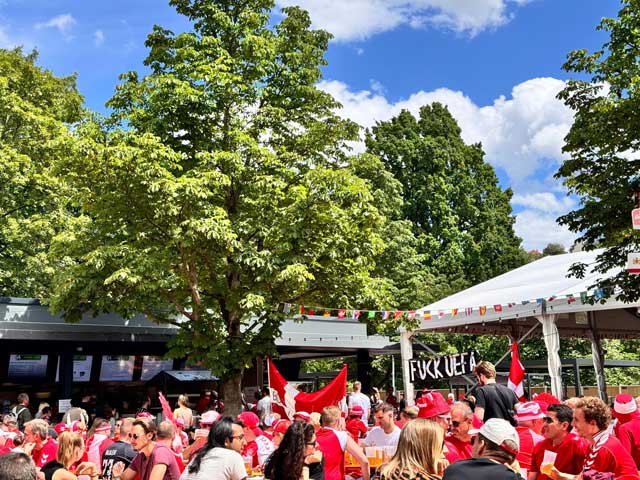 Danish fans, Stuttgart.