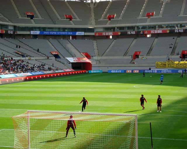 The stadium does not usually sell out for K-League games.