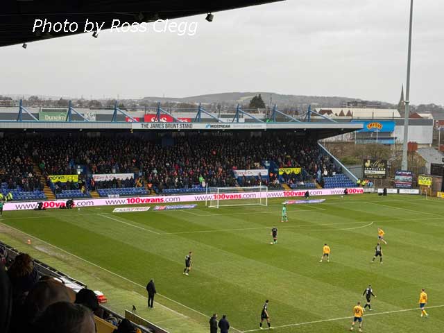 The James Brunt Stand named for sponsorship reasons.