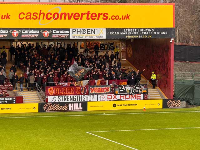 The stadium is the home of Motherwell FC.