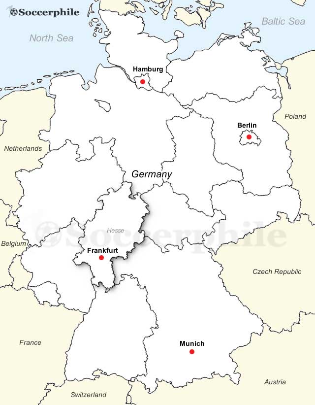 Map of Frankfurt.