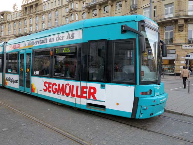 Tram, Frankfurt, Germany.