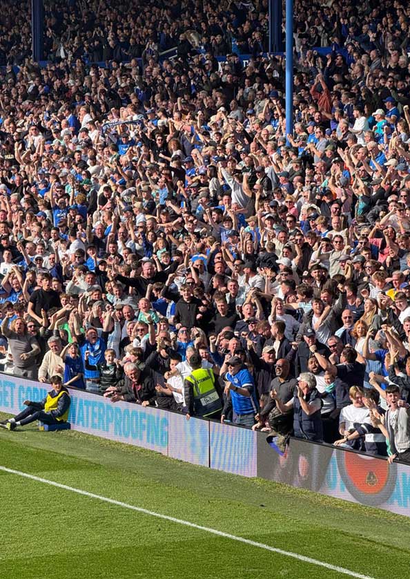 The stadium is the home of Portsmouth FC.