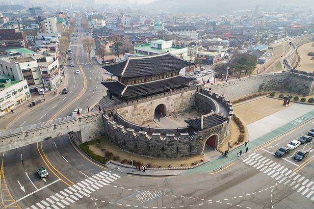 Hwaseong Fortress in Suwon.