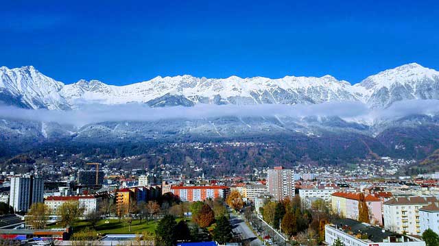 Downtown Innsbruck.