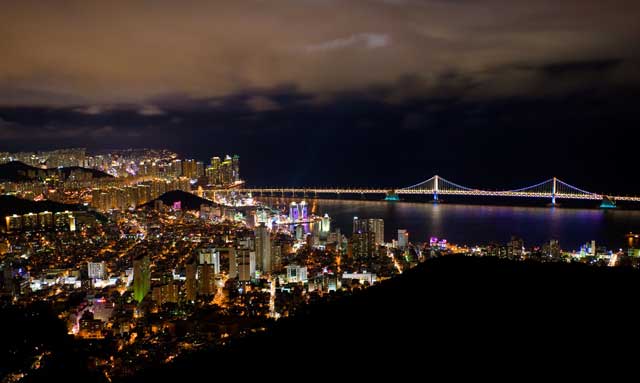 Night View of Busan.