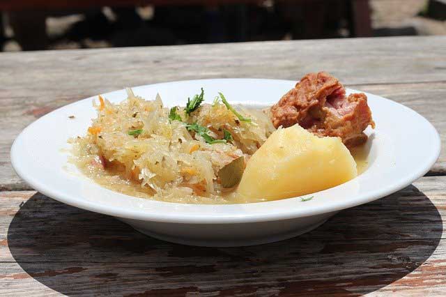 Kwasnica - Polish Sauerkraut Soup with Pork Ribs.