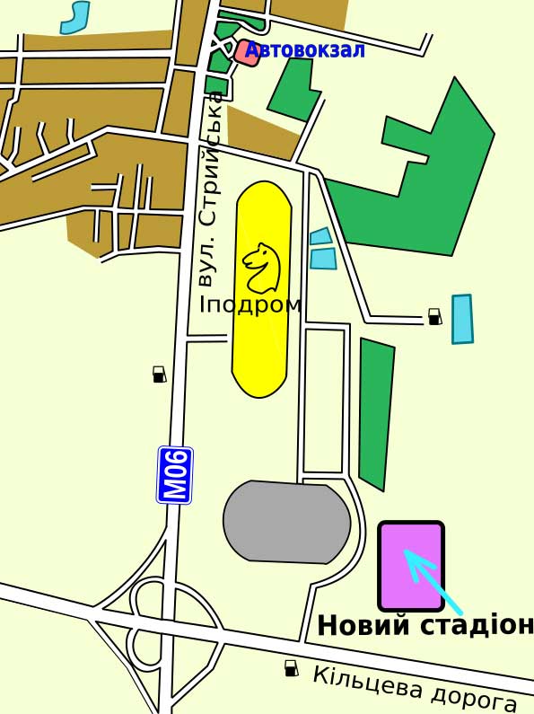 Lviv Arena Map, Ukraine