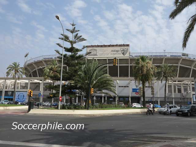 Estadio La Rosaleda Malaga.