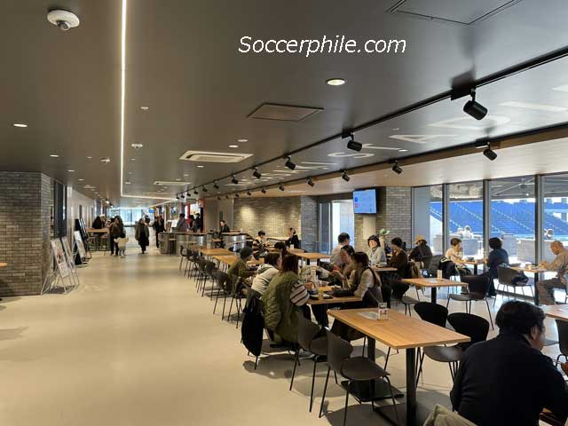 Restaurants at the stadium.