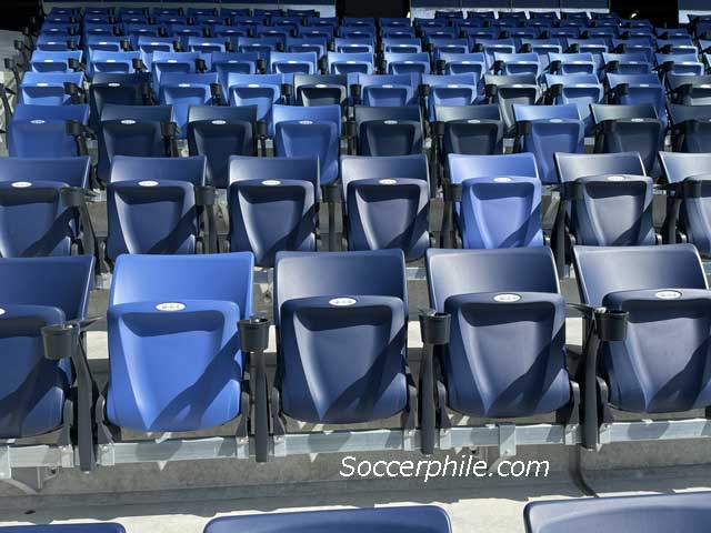 The seats are soft with a drink holder.