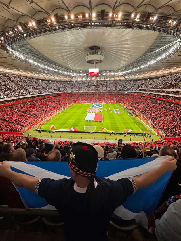 Poland 1 v Scotland 2, Nations League, 2024.