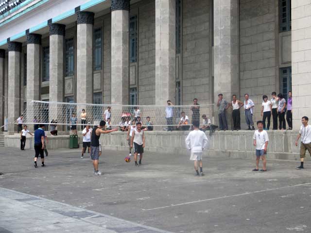 Volleyball in North Korea.