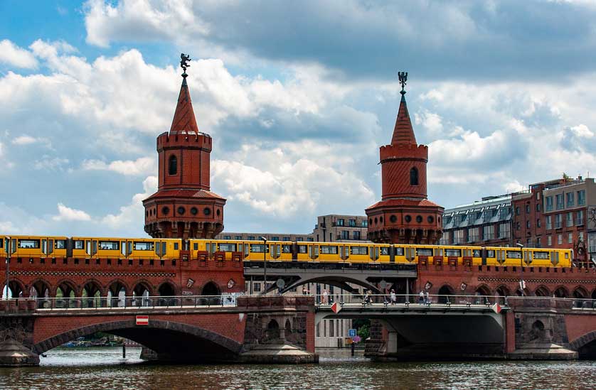 Oberbaum Bridge, Berlin, Germany.