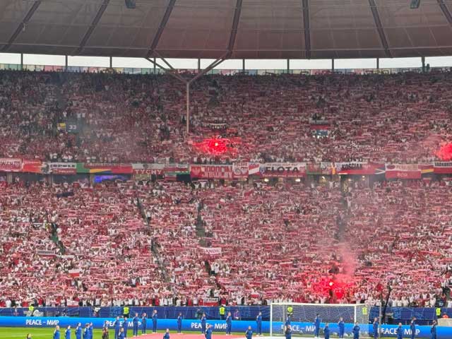 Poland fans at Berlin's Olympiastadion.