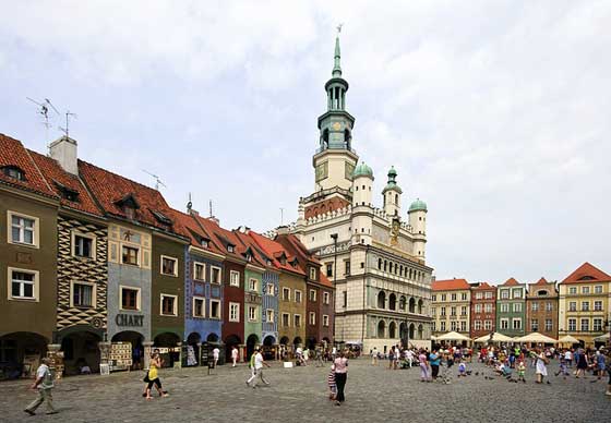 Poznan main square, Poland.