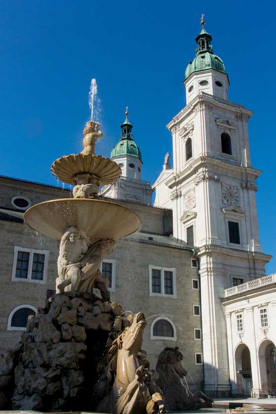 Residenzplatz - a 16th century square and fountain.