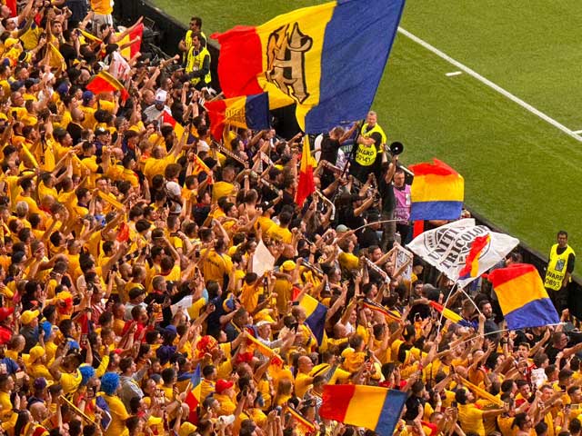 Romanian fans in Munich.