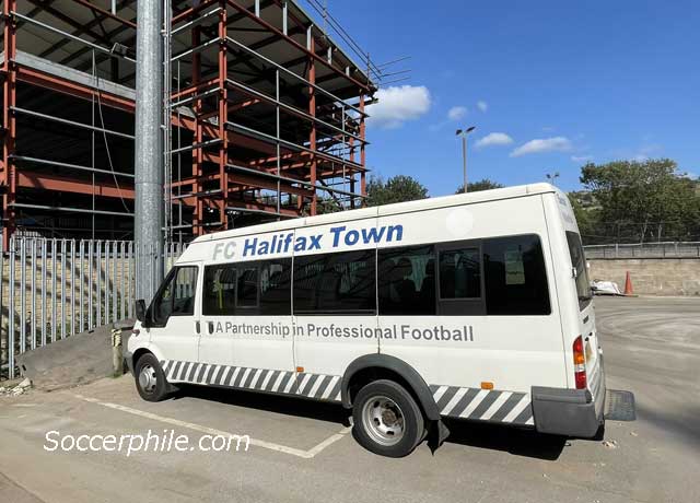 FC Halifax Town bus.