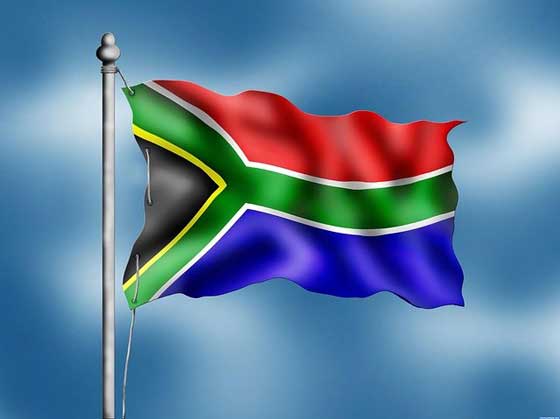 South Africa flag.