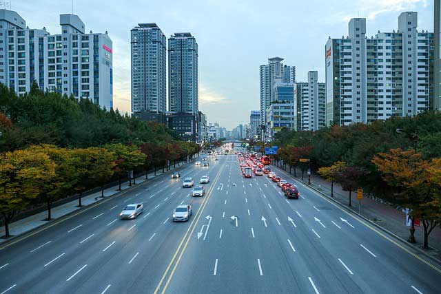 Suwon, a busy town south of Seoul.